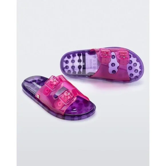 Mini Melissa Wide Slide urple Slip ons Sandals Size US1 - Picture 4 of 13